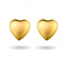 Ørepynt i gull - Hjerte thumbnail