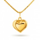 Halskjede i gull - Hjerte thumbnail