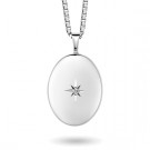 Halskjede i sølv - Medaljong thumbnail