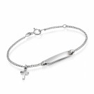 ID-armbånd i sølv - Kors thumbnail