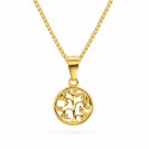 Halskjede i forgylt sølv - Livets tre thumbnail