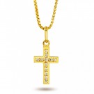 Halskjede i gull - Kors thumbnail