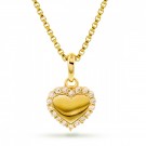 Halskjede i gull - Hjerte thumbnail