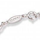 ID-armbånd i sølv - Hvit prinsekrone thumbnail