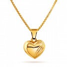 Halskjede i gull - Hjerte thumbnail