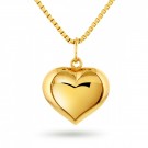 Halskjede i gull - Hjerte thumbnail
