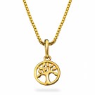 Halskjede i gull - Livets tre thumbnail