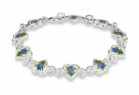 Armbånd i sølv - Blåklokkemotiv