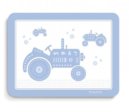 Spisebrikke Blå traktor