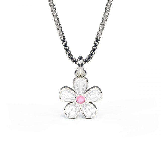 Søtt blomsteranheng, som også finnes i rosa, lyseblått og turkis.