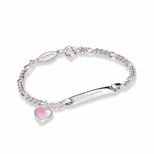 Slik kan armbåndet se ut med gravering.