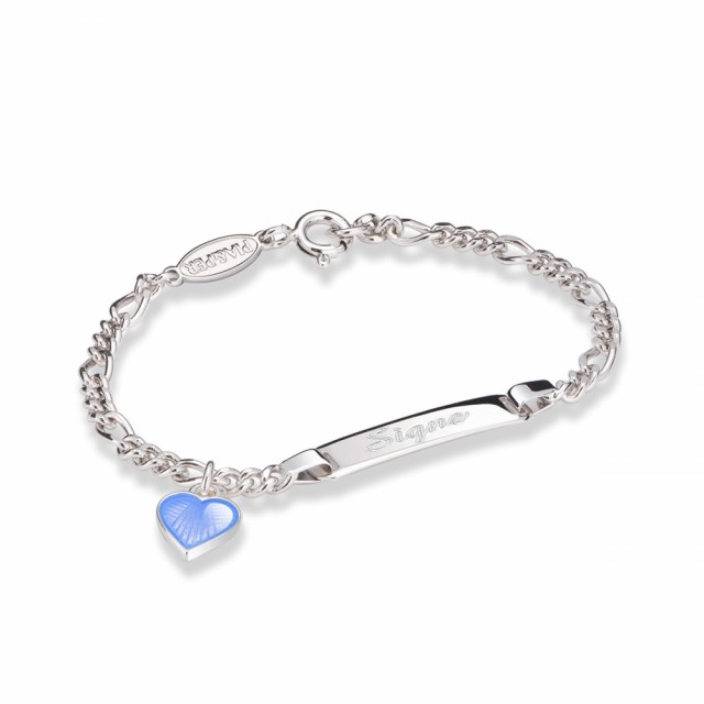 Slik kan armbåndet se ut med gravering.