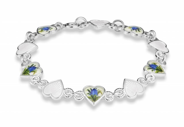 Armbåndet er 15 cm lang, og kan forlenges med flere ledd
