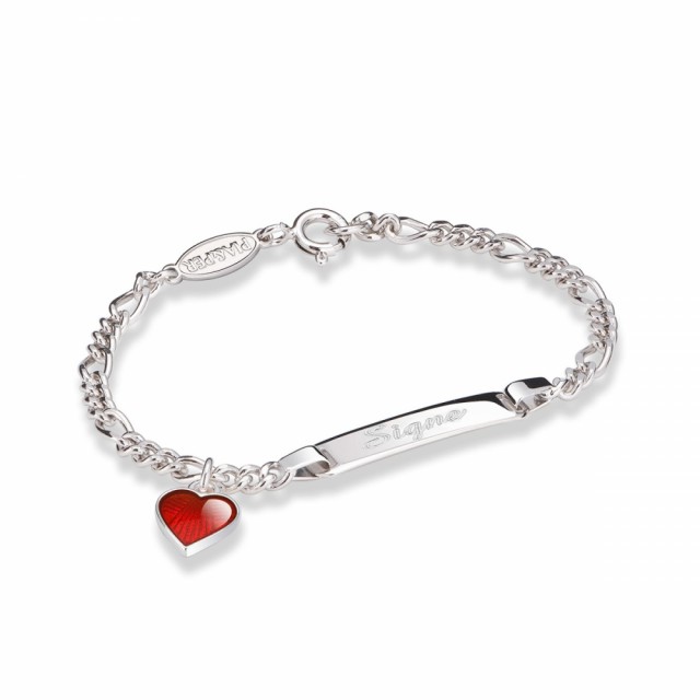 Slik kan armbåndet se ut med gravering.